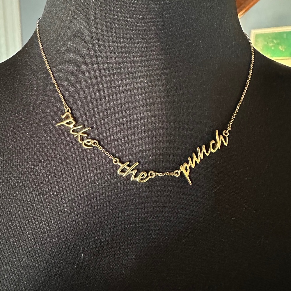 Necklace Package! Spike the Punch Necklace + Gold CZ Drop Necklace